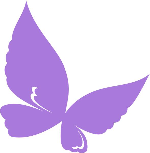 butterfly purple silhouette design  svg vector cut file