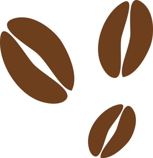 coffee bean icon element shiny  svg vector cut file