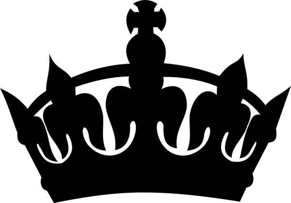 crown black cross silhouette royal  svg vector cut file