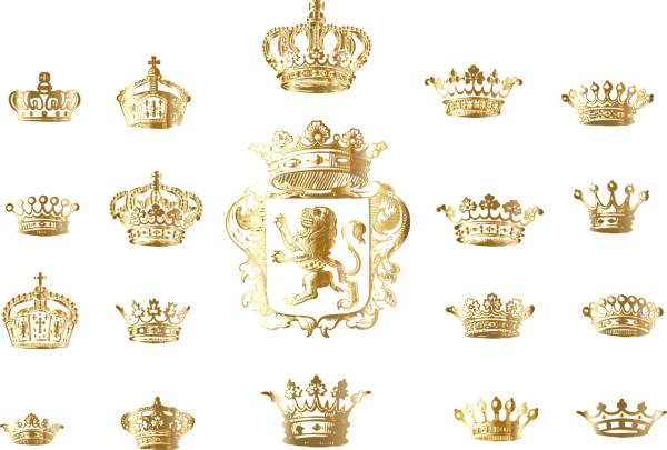 crown silhouette gold king royal  svg vector cut file