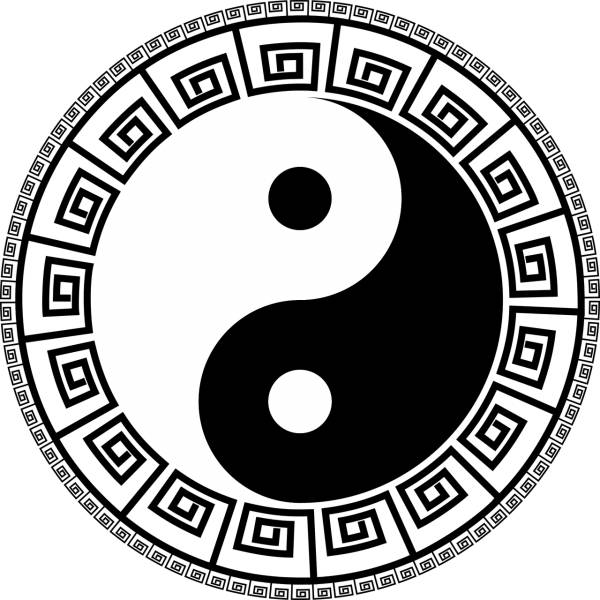 yin yang eastern asian philosophy  svg vector cut file