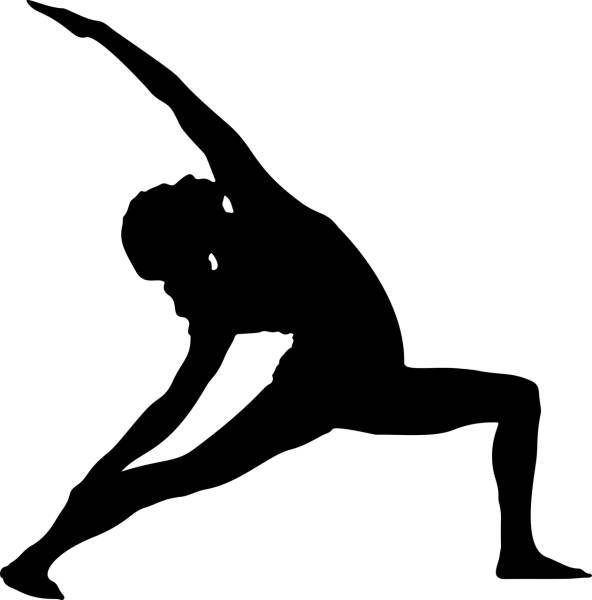 yoga exercise female fitness girl  svg vector cut file