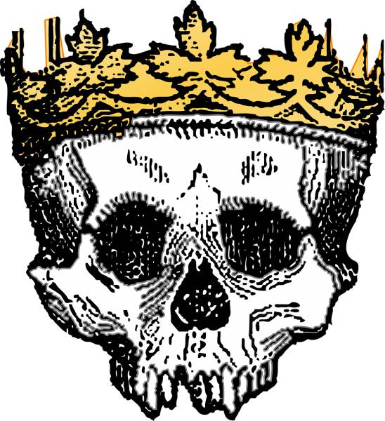 crown dead death king skeleton  svg vector cut file