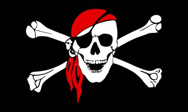 pirate skull crossed bones  svg vector cut file