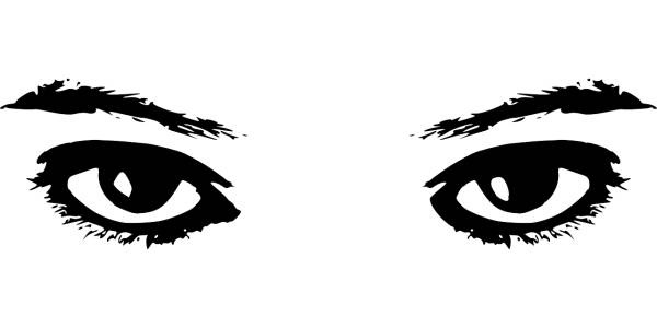 eyes eyebrows black woman face  svg vector cut file