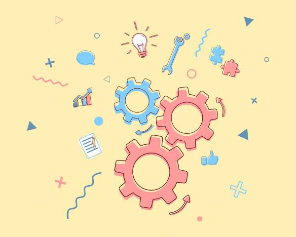 gears work team together  svg vector cut file