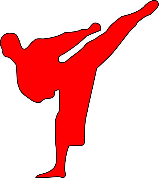 martial arts red fight karate  svg vector cut file