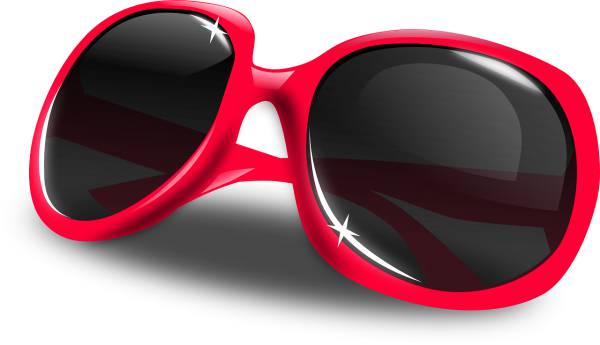 sun glasses glasses dark red  svg vector cut file