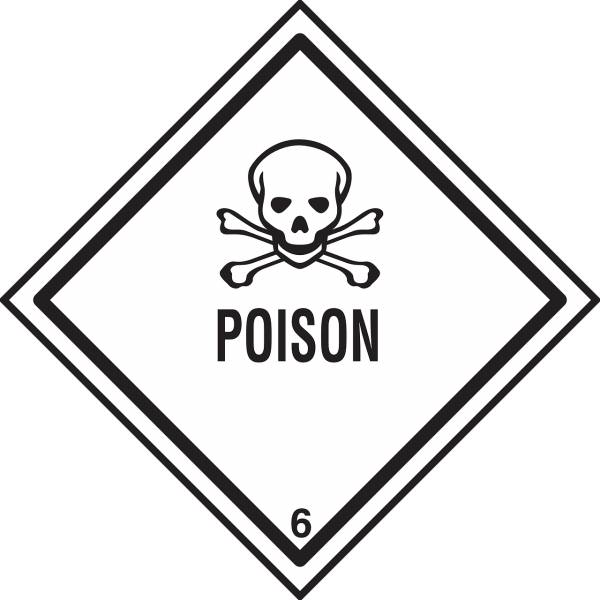 warning poison danger information  svg vector cut file