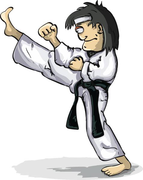 wind warrior hit karate kimono  svg vector cut file