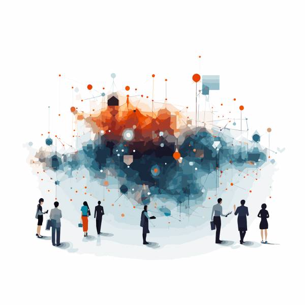 ai generated connections network  svg vector cut file