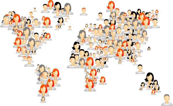 avatars world map people humans  svg vector cut file