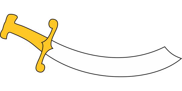 battle blade sword war weapon  svg vector cut file