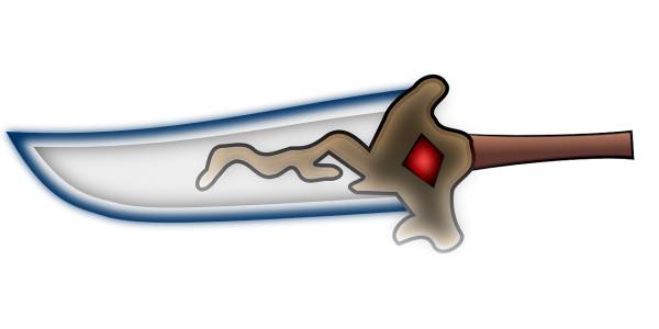 blade fantasy knife sword weapon  svg vector cut file