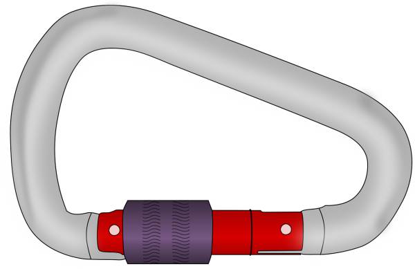 carabiner screw lock climbing sport  svg vector cut file