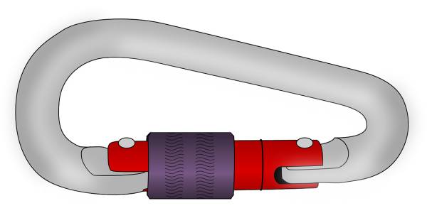 carabiner screw lock climbing sport  svg vector cut file