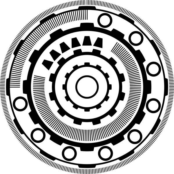 circle rings pattern design  svg vector cut file