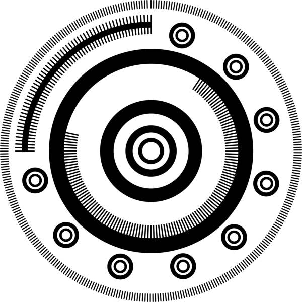 circle rings pattern design  svg vector cut file