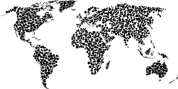 circles world map earth globe  svg vector cut file
