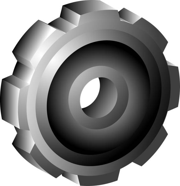 cogwheel gear machine machinery  svg vector cut file