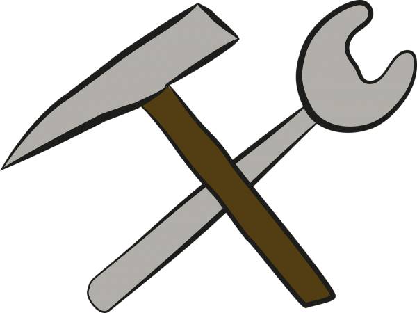 hammer axe screws tool  svg vector cut file