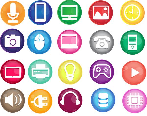 icons vector technology  svg vector cut file