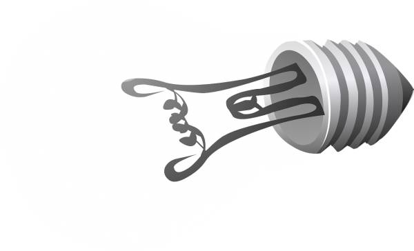 lightbulb tungsten filament  svg vector cut file