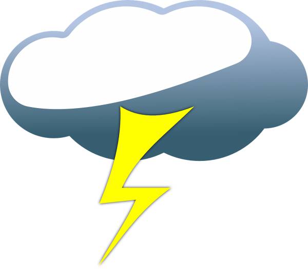 lightning thunderstorm thunder  svg vector cut file