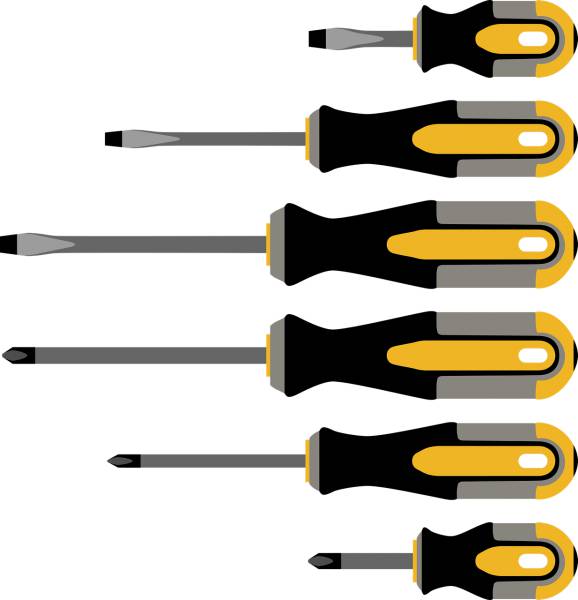 metal screw screwdriver tool  svg vector cut file
