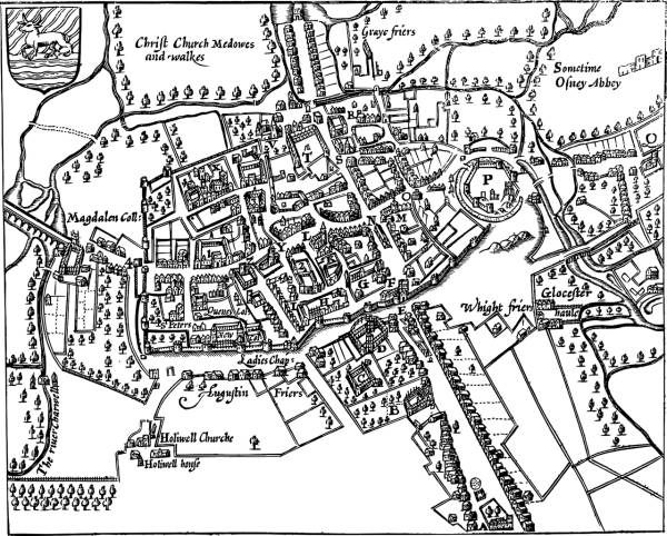 oxford england map medieval  svg vector cut file