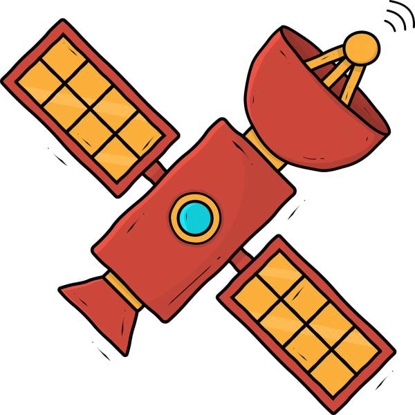 satellite station clip art  svg vector cut file