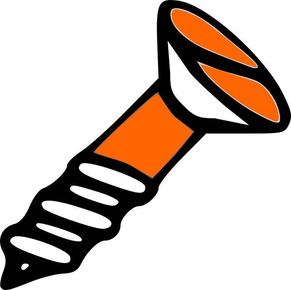 screw woodscrew metal  svg vector cut file