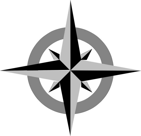 star compass rose wind rose  svg vector cut file
