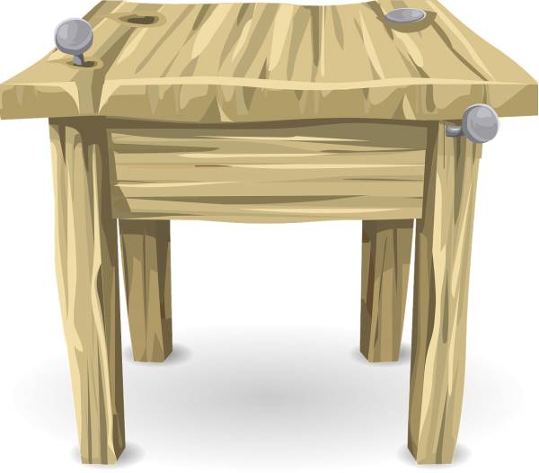 table desk wood furniture rustic  svg vector cut file
