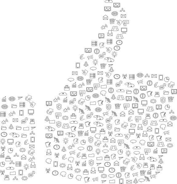 thumbs up like internet icons it  svg vector cut file