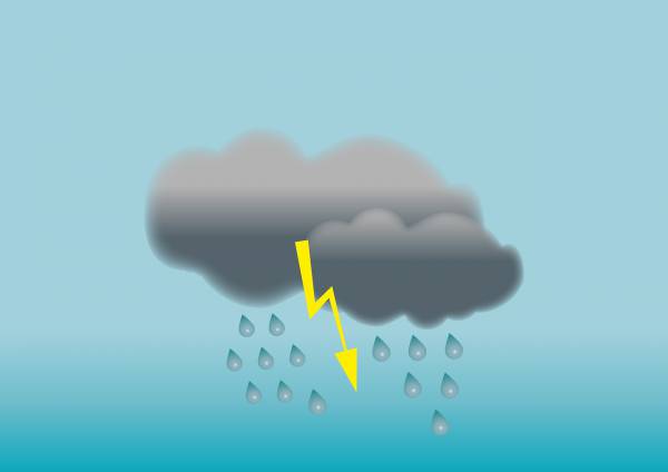 thunderstorm weather clouds storm  svg vector cut file
