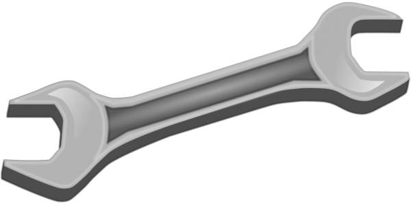 tool wrench metal metallic  svg vector cut file