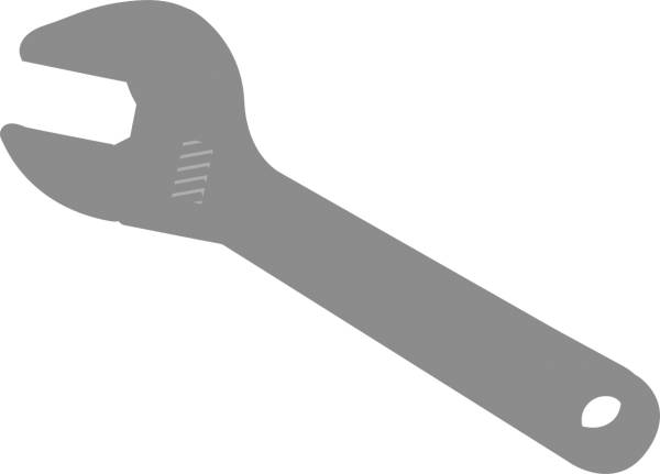 tool wrench screw driver grey  svg vector cut file