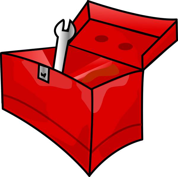 toolbox red metal screw driver  svg vector cut file