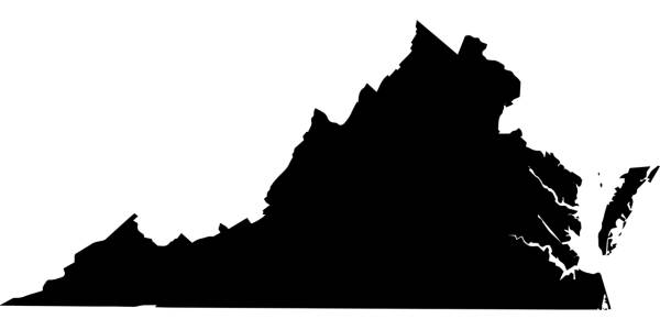 virginia map usa commonwealth  svg vector cut file