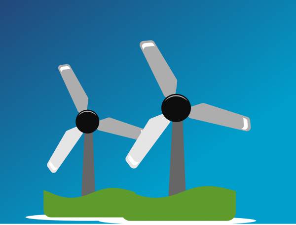 windmills wind power wind farm  svg vector cut file