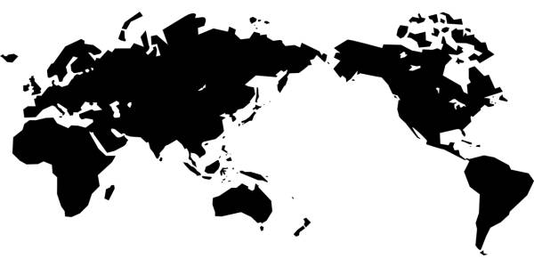 world map continent  svg vector cut file