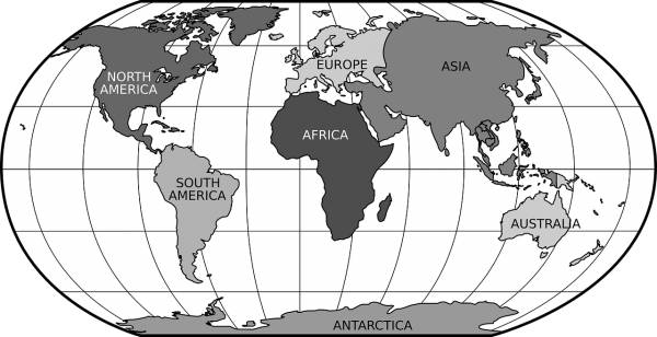 world map robinson projection globe  svg vector cut file