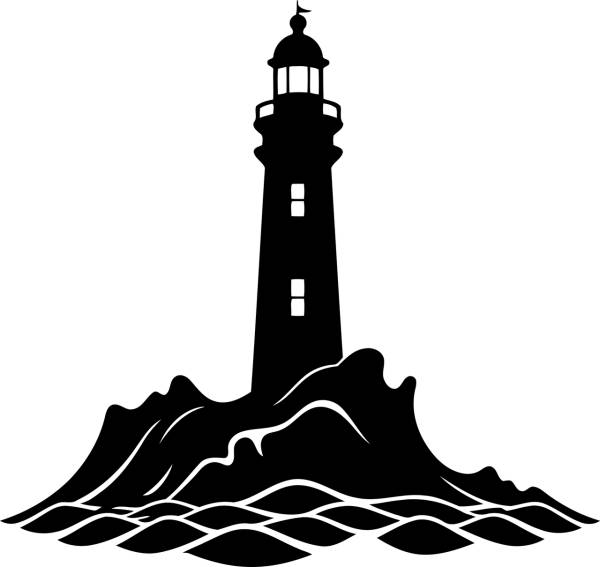 ai generated lighthouse sea light  svg vector cut file