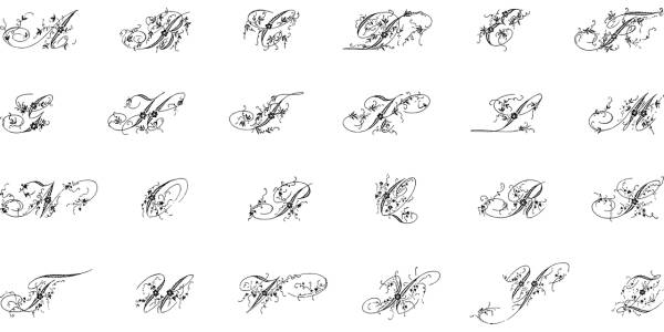 alphabet font english alphabet  svg vector cut file