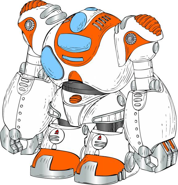 android robot technology machine  svg vector cut file