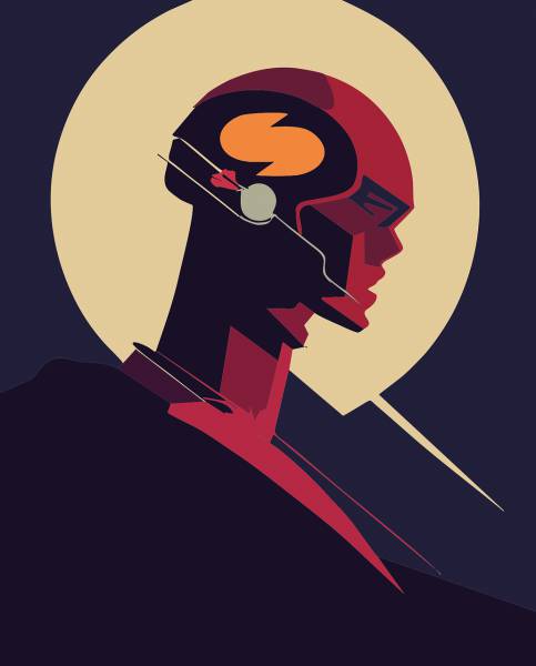 android sci fi retro poster  svg vector cut file