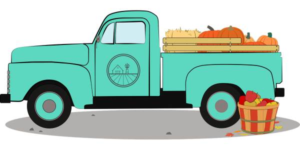 autumn pumpkin harvest apples farm  svg vector cut file