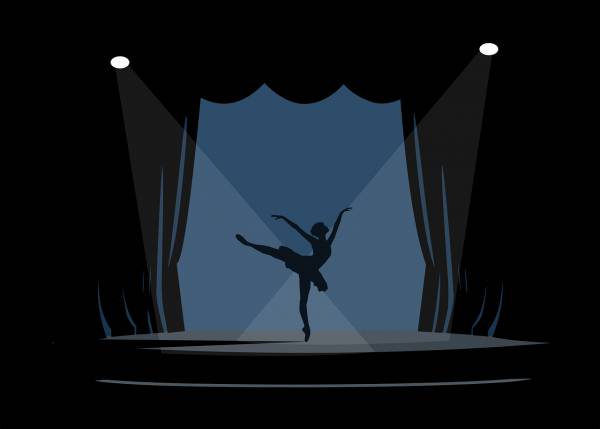 ballerina performance theater  svg vector cut file