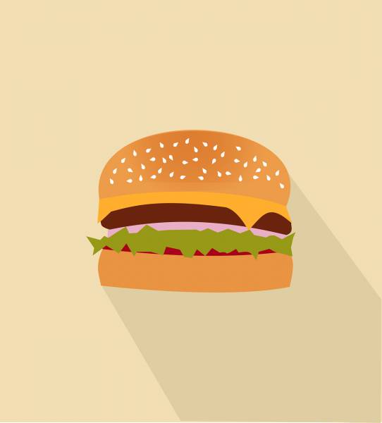 beef burger fast food food  svg vector cut file